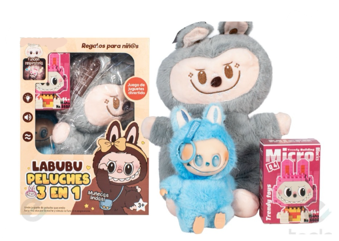 TE Combo Labubu Respira,Lego Y Llavero