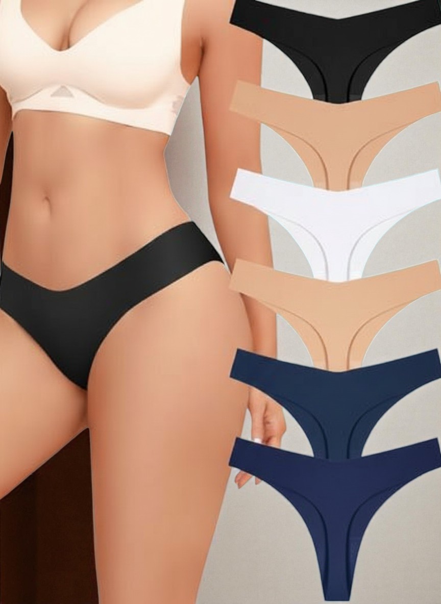 Tanga Sin Costura Kit x 5 - Vista 1