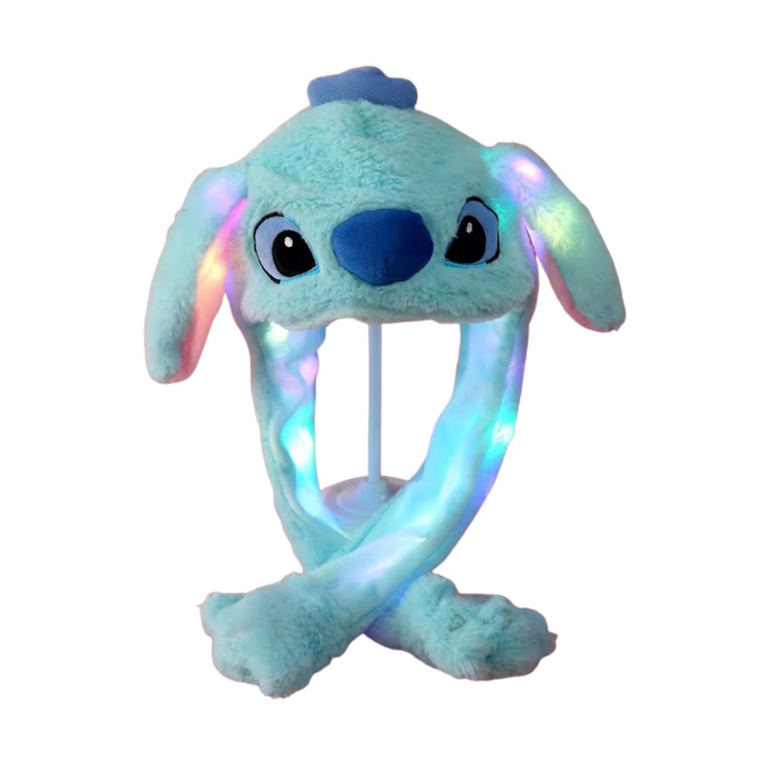 Vista 3 de Gorro Interactivo De Peluche Con Luces - DISEÑO: CAPIBARA