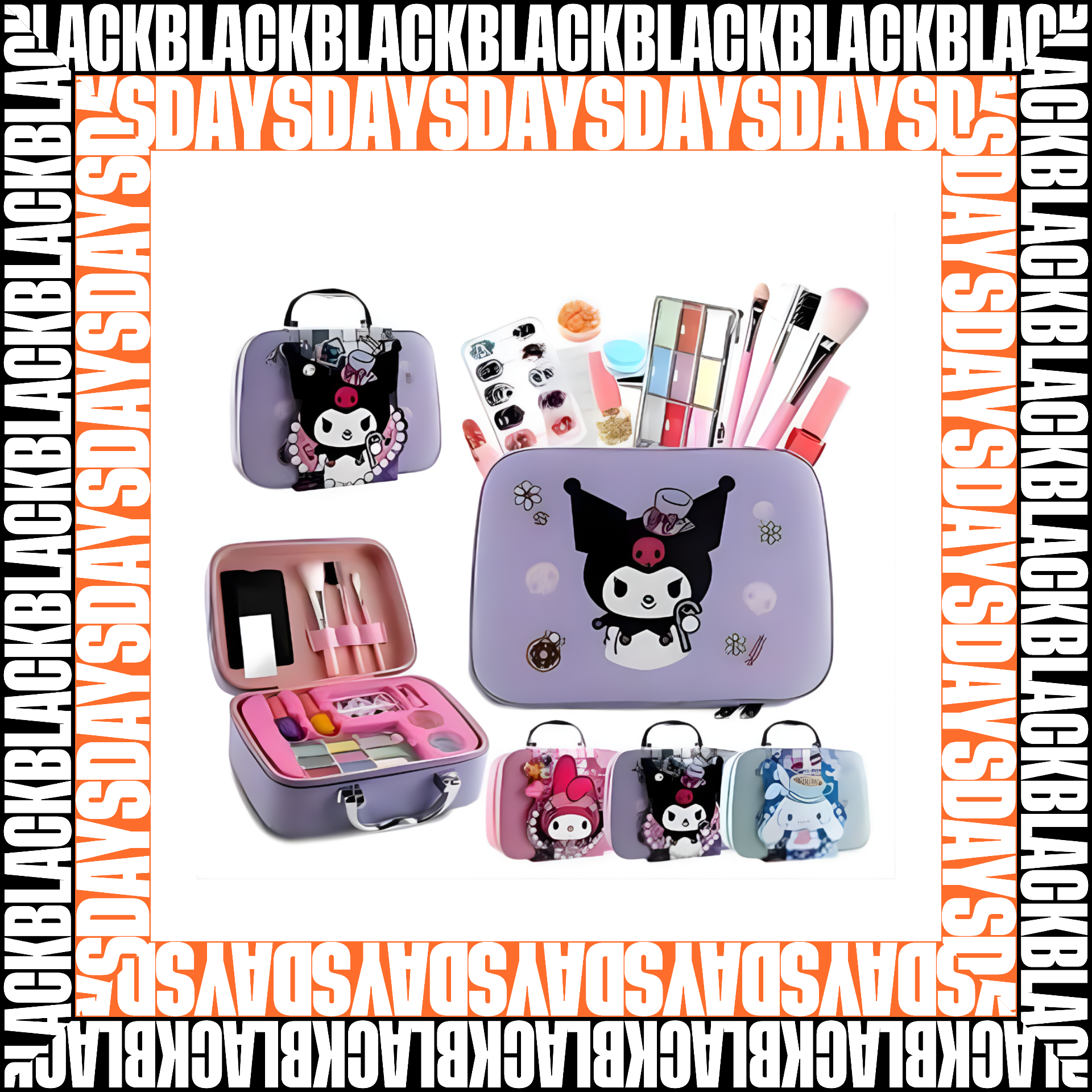 MALETIN DE MAQUILLAJE SANRIO Black Days.