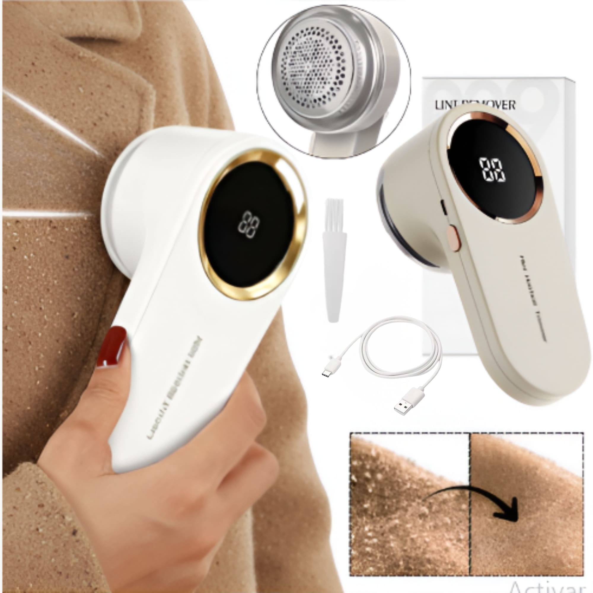 Quitamotas Digital Electrico Recargable - Vista 1