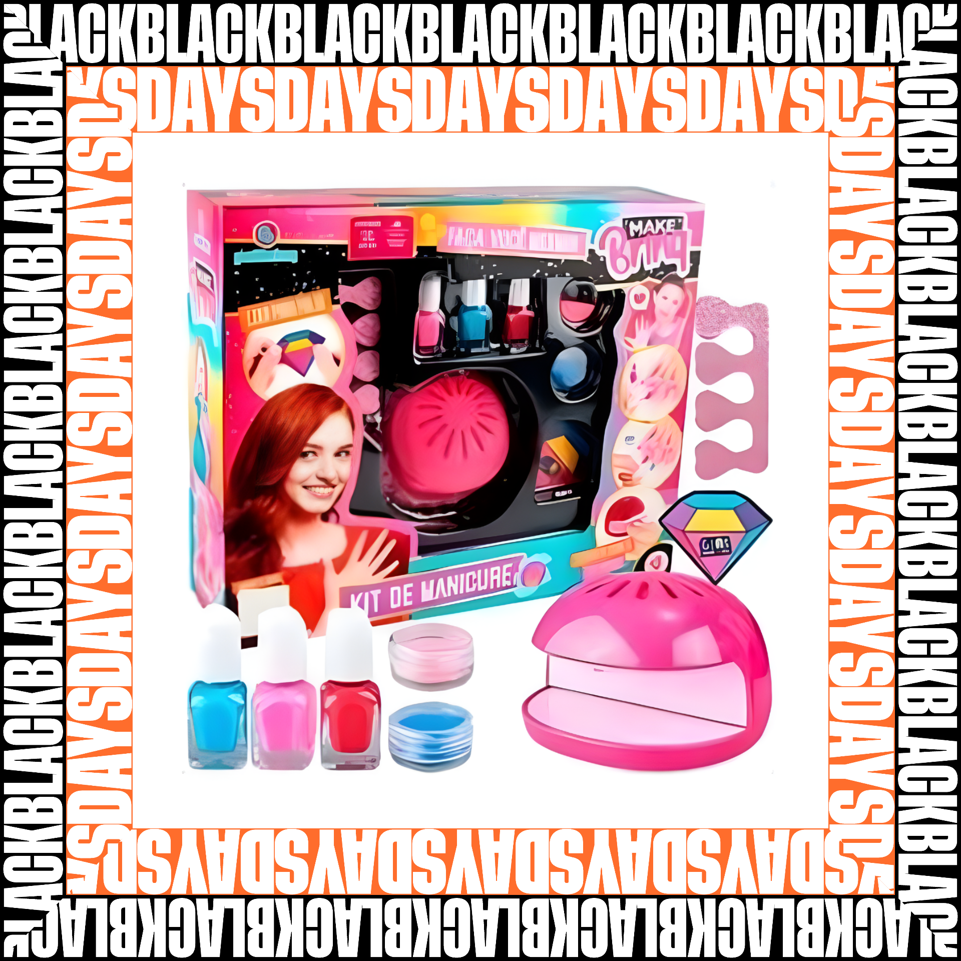 SET DE MANICURE FASHION Black Days.