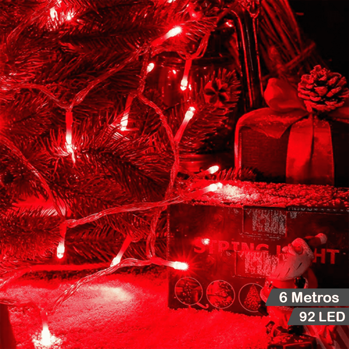 Miniatura 2 de Extensión Luces LED Rojas 6M 1404-E100L