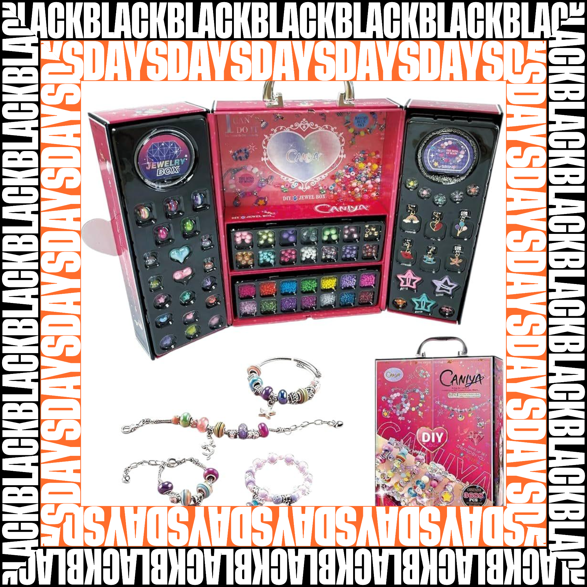 SET PARA HACER PULSERAS BLACK DAYS.