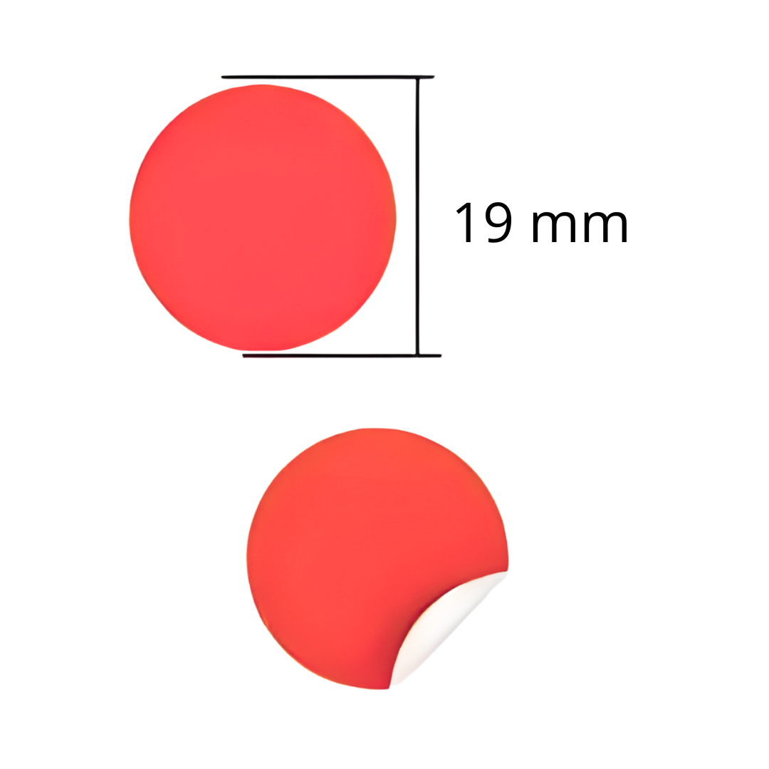 Rotulo Adhesivo Circular 19mm X1080 - Vista 1