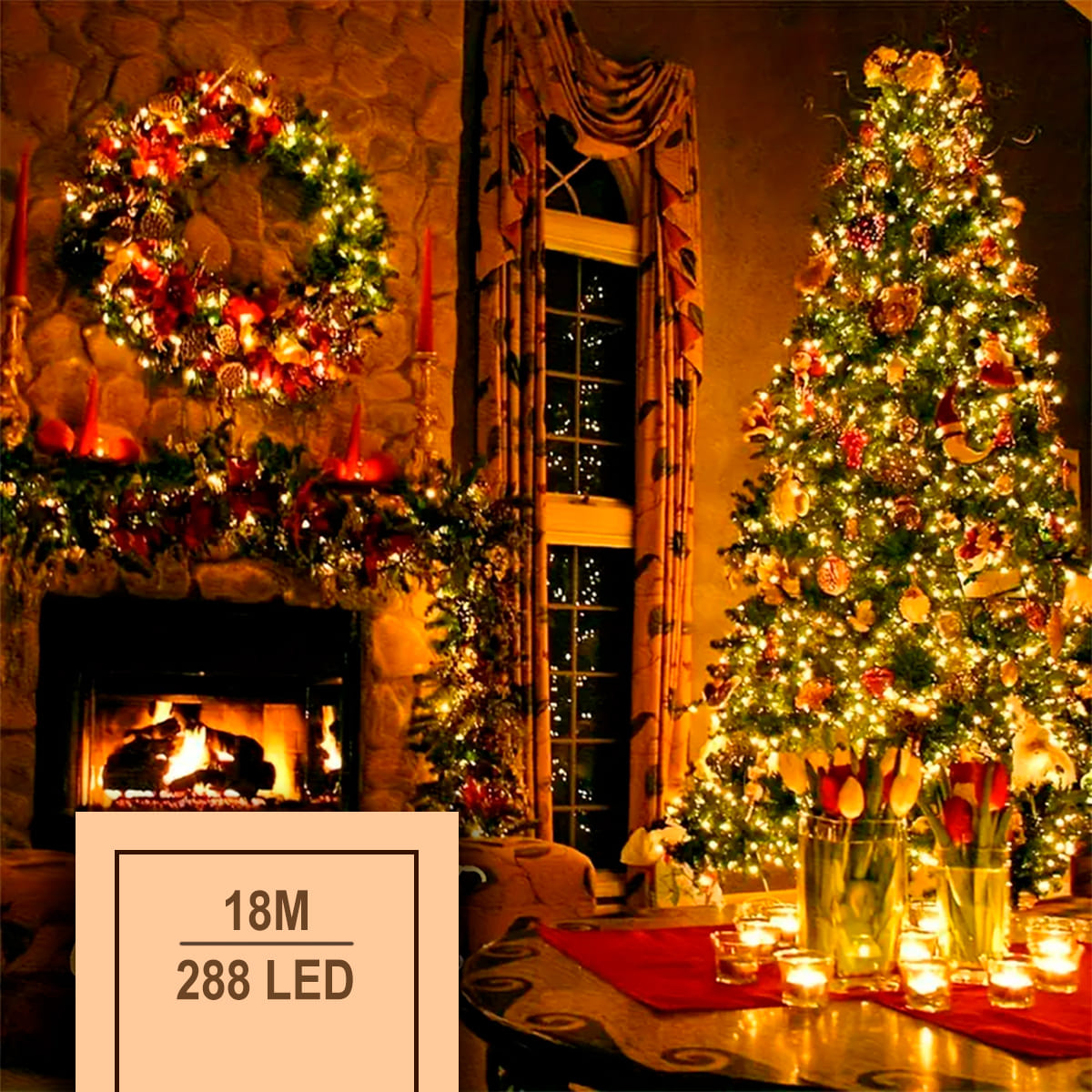 Luz LED Lineal 18M 288 LED 1470