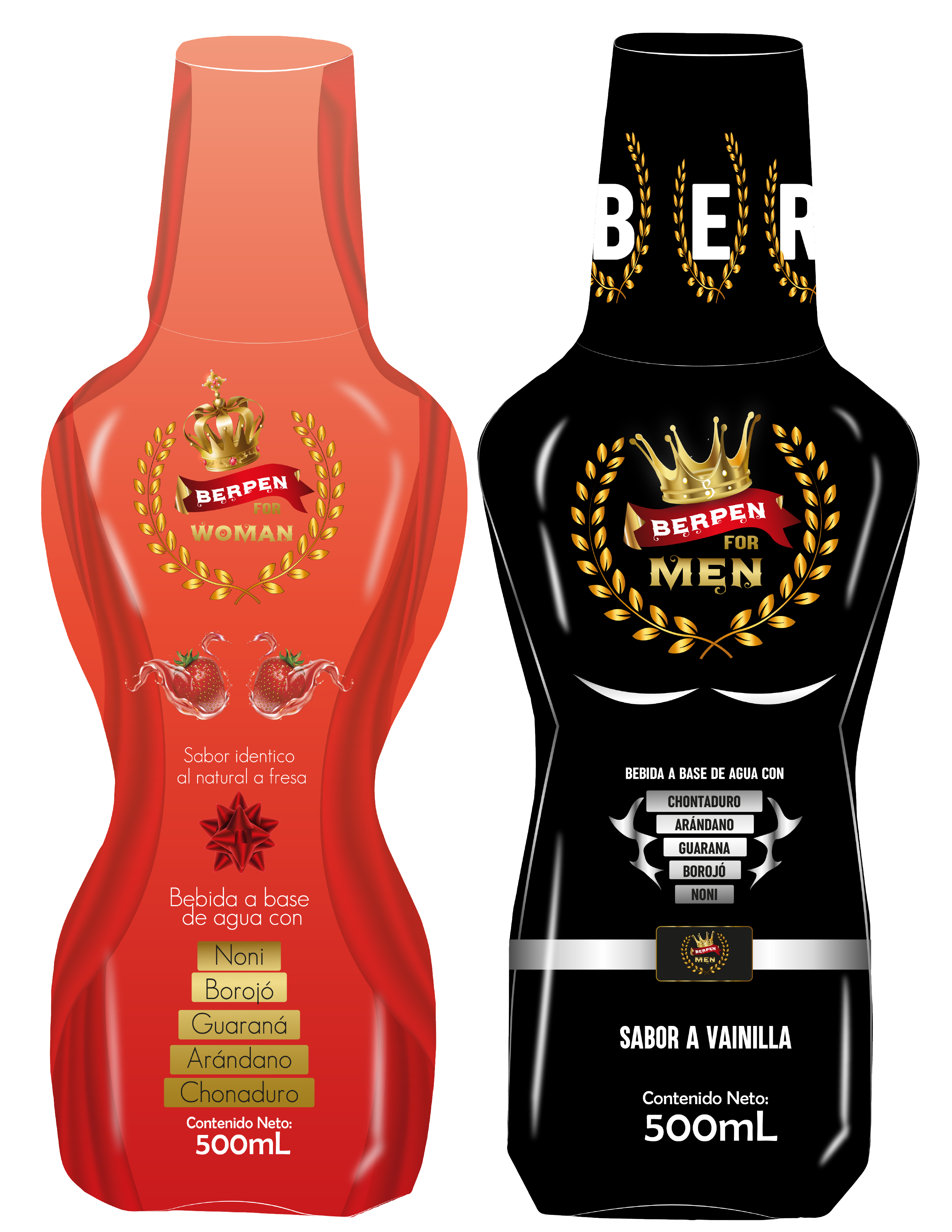 Vista 3 de Berpen For Men & Woman Jarabe de 500mL - Jarabe: Berpen For Woman 500mL