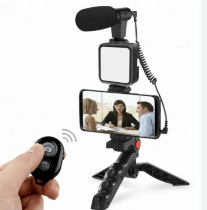 Kit Trípode Estabilizador Video microfon