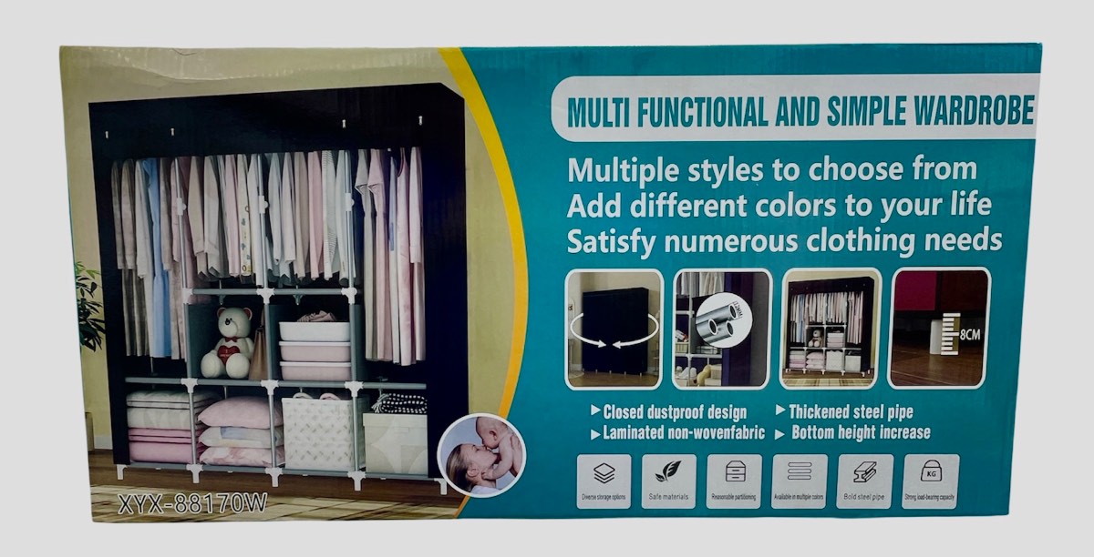 Combo Armario 3w cuerpos+zapatero 9nivel