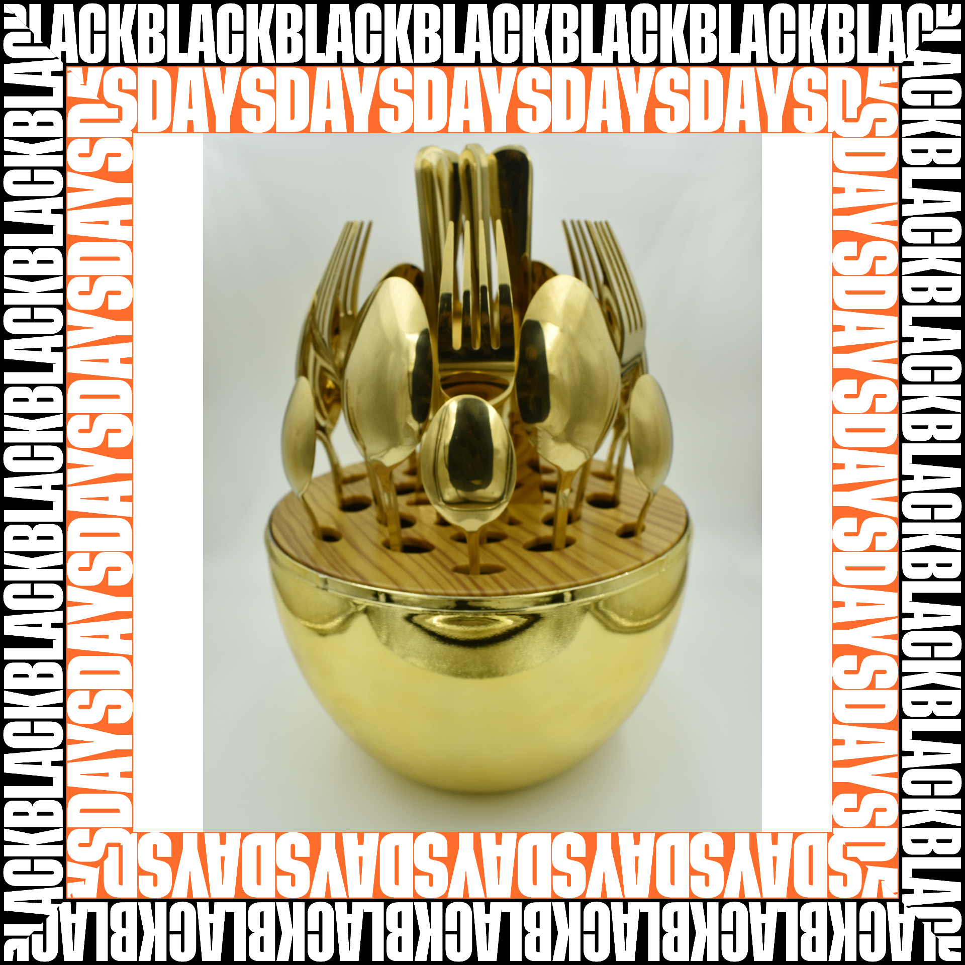 JUEGO DE CUBIERTOS HUEVO Black Days - Vista 1