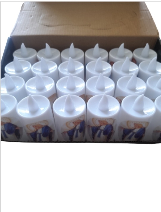 SET 24 VELAS ARTIFICIALES RELIGIOSAS
