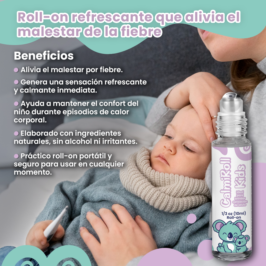 Vista 2 de Calmiroll Alivia la fiebre KIDS