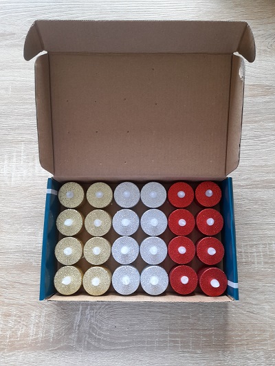 SET DE 24 VELAS ESCARCHADAS ARTIFICIALES