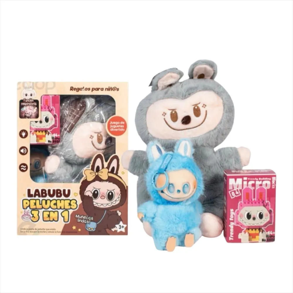 COMBO LA BUBU RESPIRA -LEGO-LLAVERO PELU