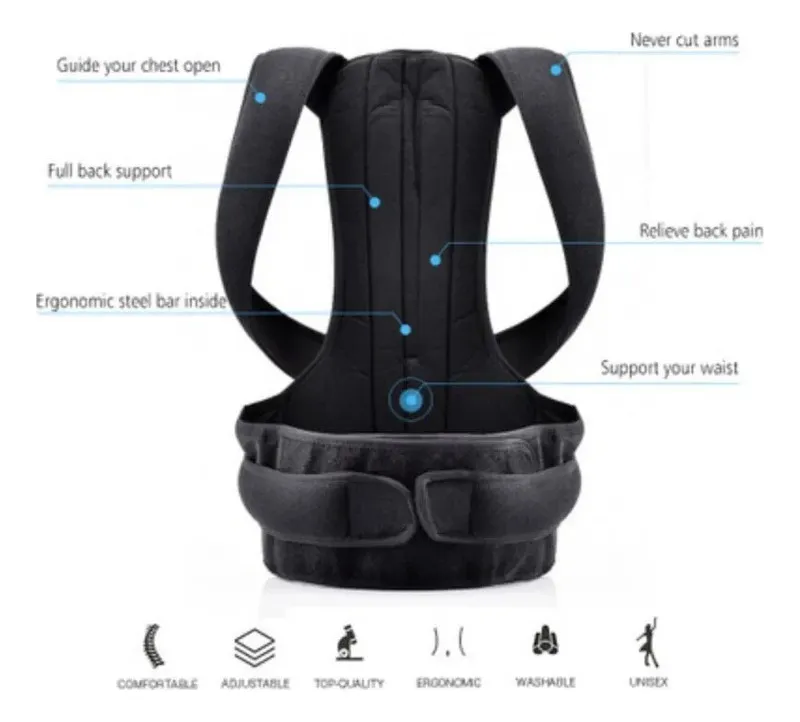 🔧 Corrector De Postura Chaleco Ajustable | Mejora Tu Salud - Principal