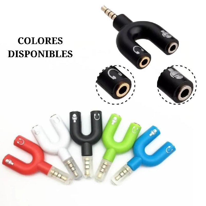 Adaptador Divisor Splitter Audio 3.5 Mm