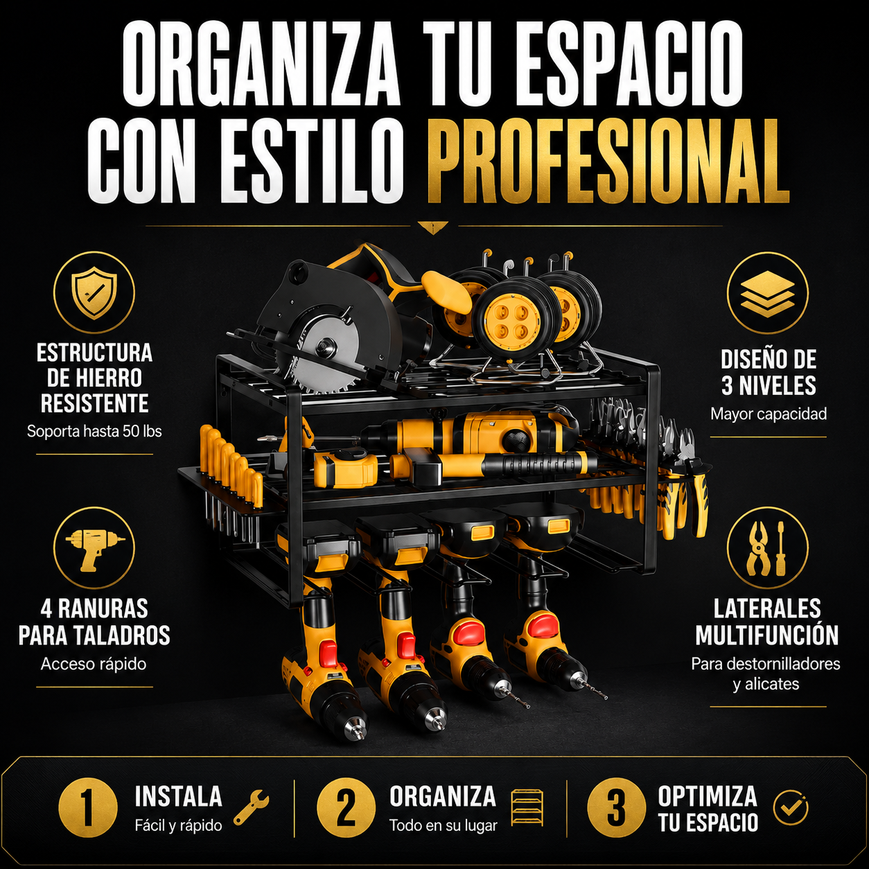 Organizador de Herramientas 2 Repisas — thumbnail 2