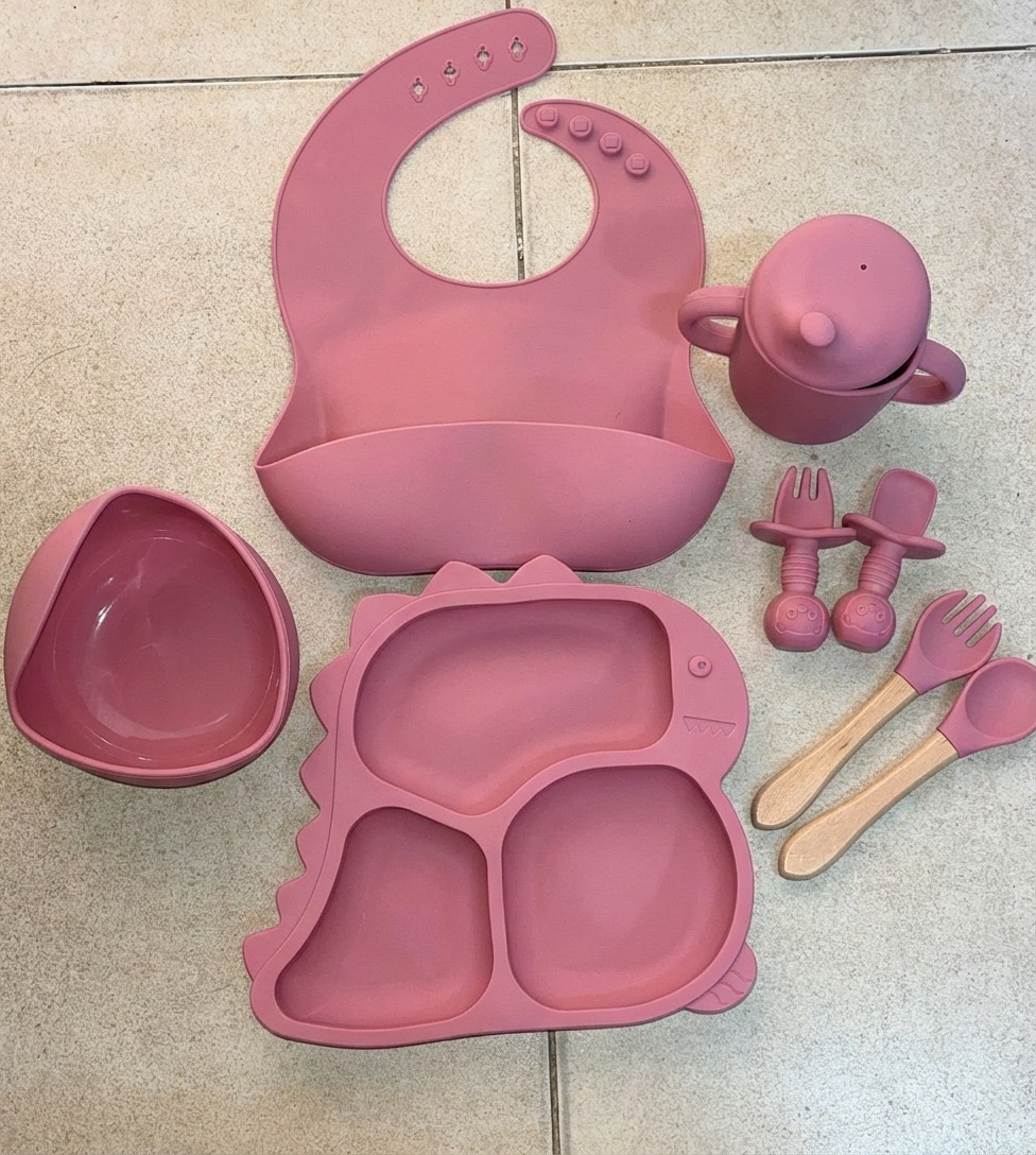 Vajilla Silicona Bebé 8 Pzas