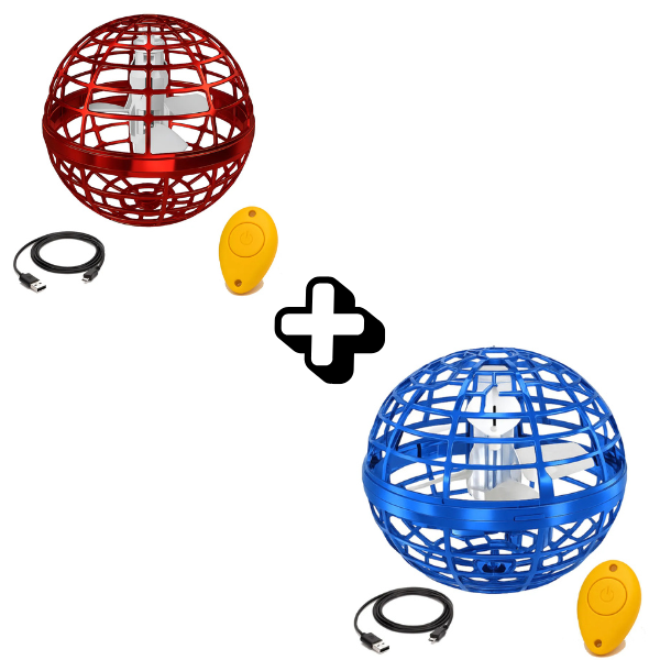 Spinner volador COMBO x2 ROJO-AZUL