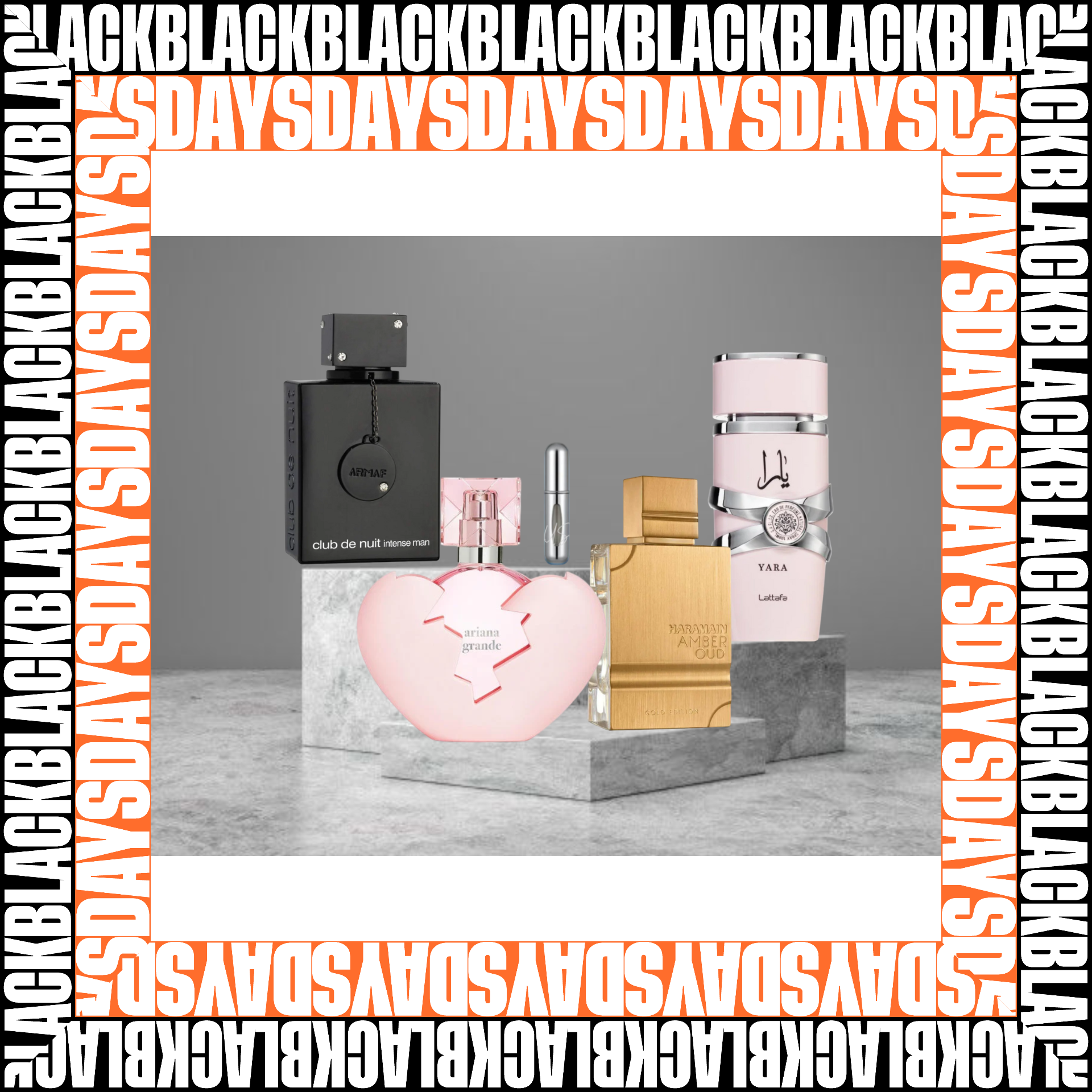 KIT 4 PERFUMES+ PERFUMERO BLACK DAYS