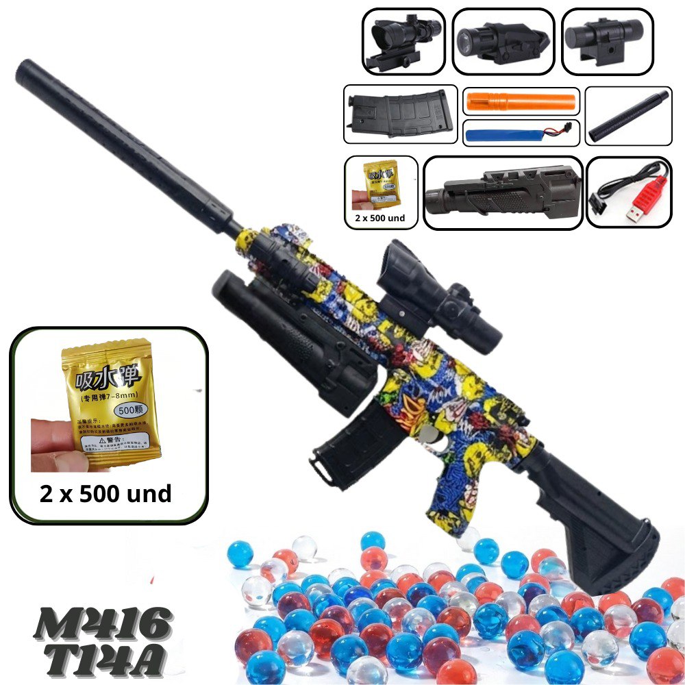 Juguete Pistola Electrica M416 - T14A