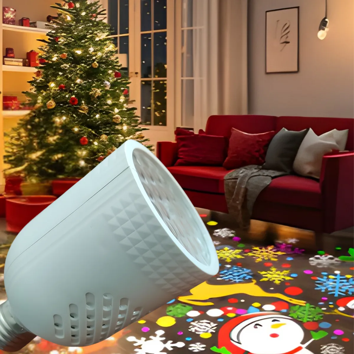 Bombillo Proyector Navidad Figuras