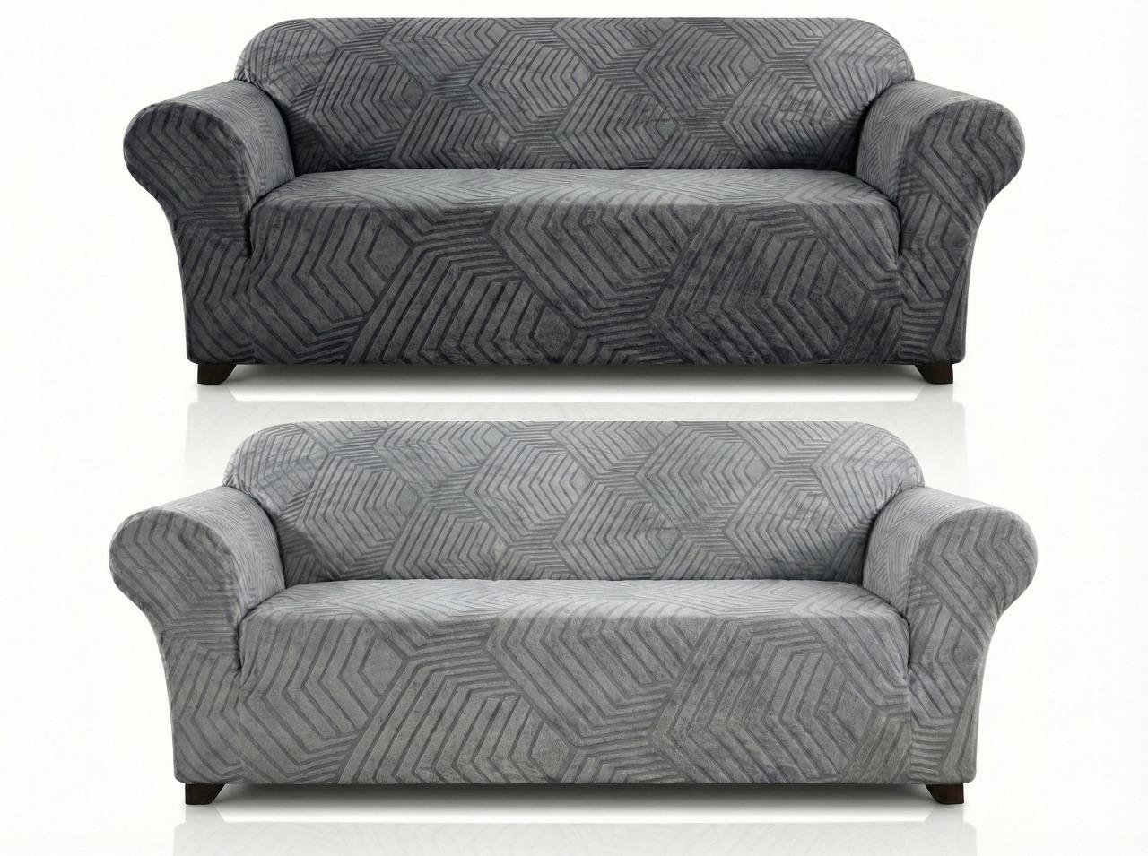 Forro Funda Sofá 3 puestos felpa - Vista 1