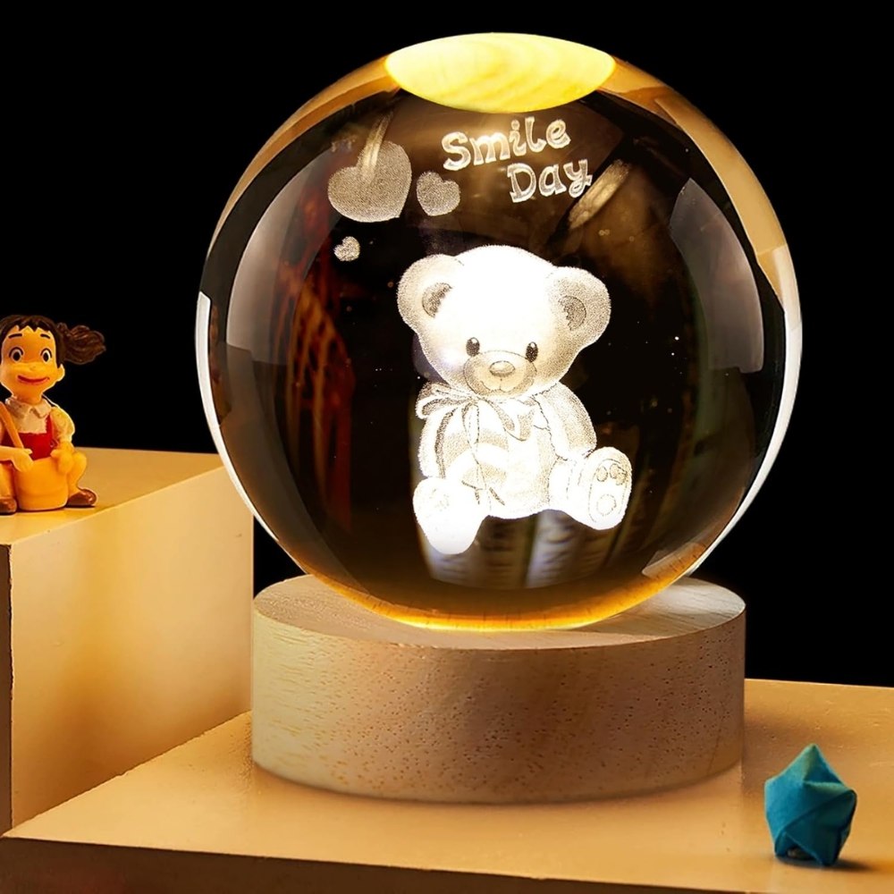 Esfera 3D Oso Smile Day Pequeña