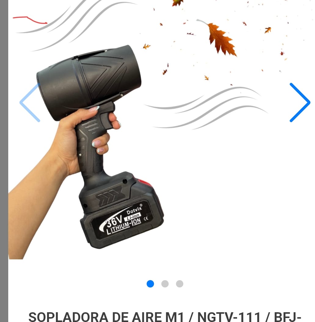 sopladora de aire de 36 voltios