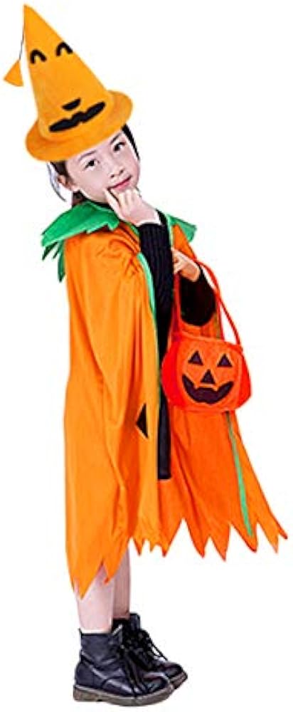 DISFRAZ CAPA+ SOMBRERO CALABAZA