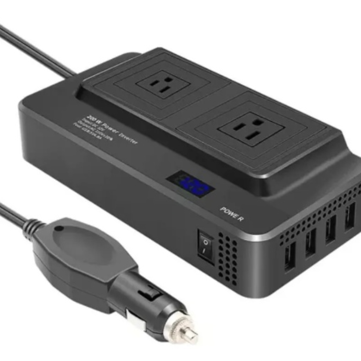 Inversor Portátil Multitoma Para Carro