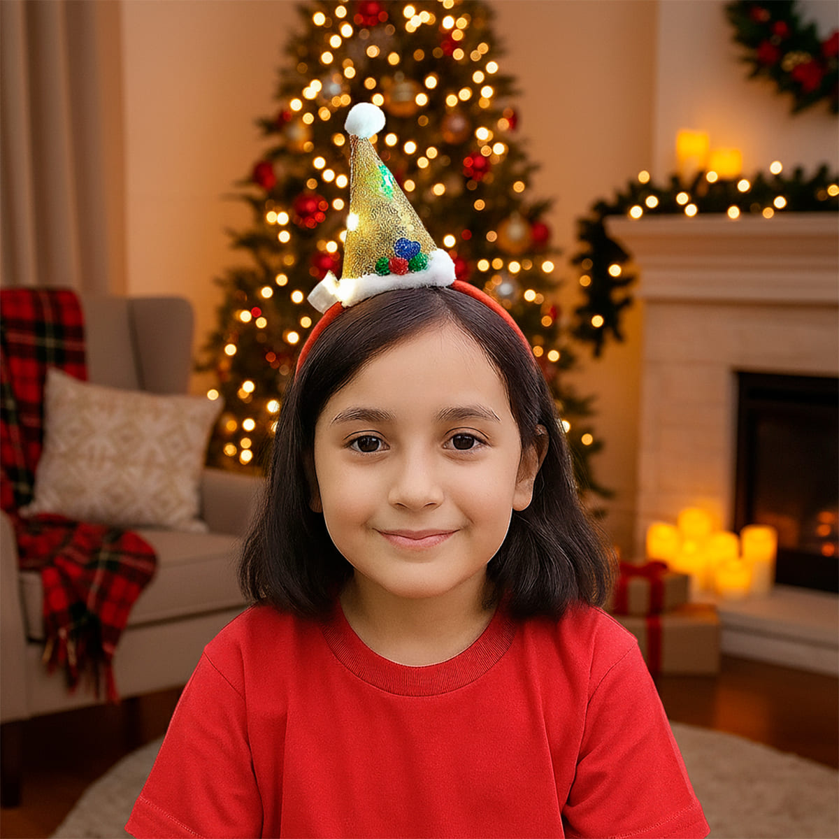 Diadema Navideña con Gorrito DGNL2 Cantidad