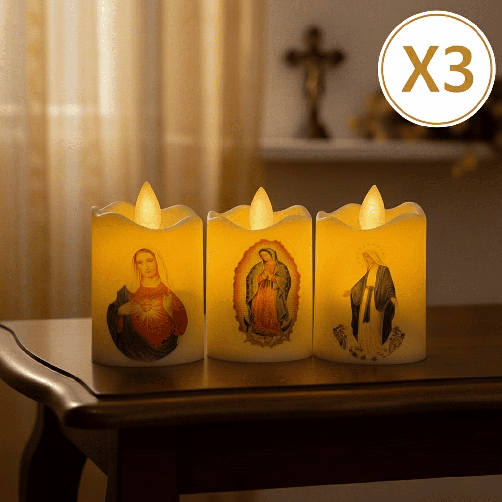 Velas LED Religiosas x3 SLT2660