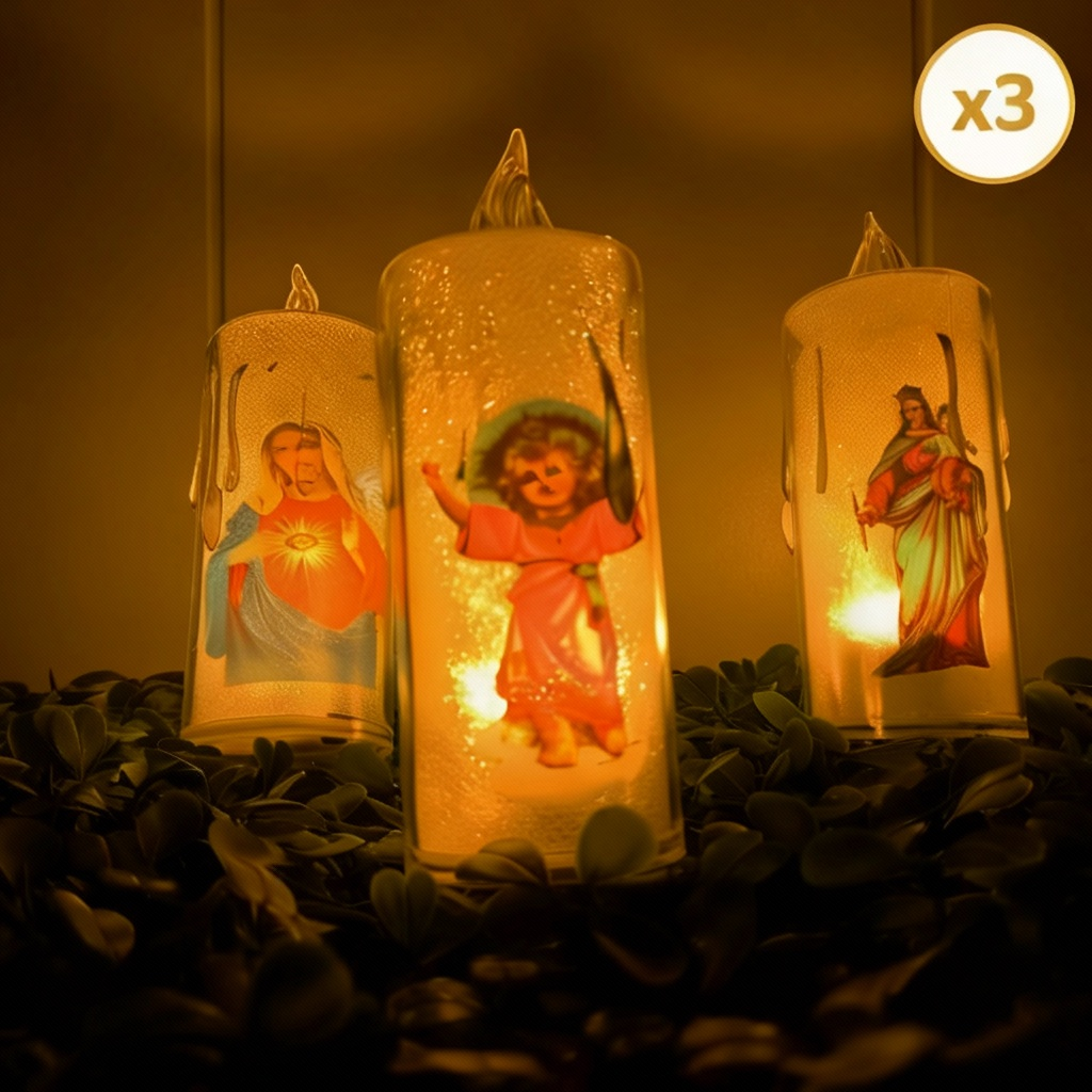 Velas LED Religiosas X3 SLT2657