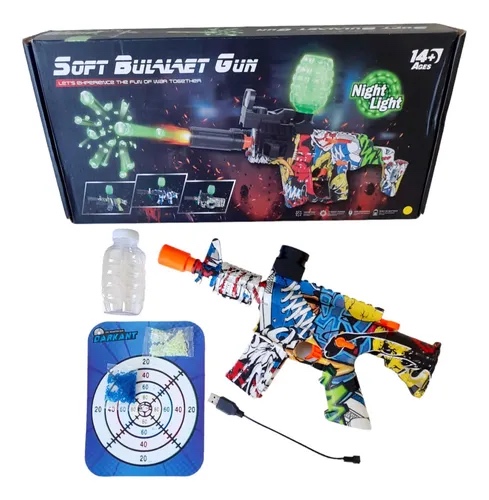 ¡Diviértete con la pistola hidrogel ametralladora! 🎉