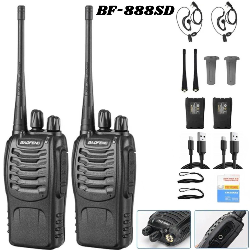 Radio Walkie Talkie X2 Bf-888SD