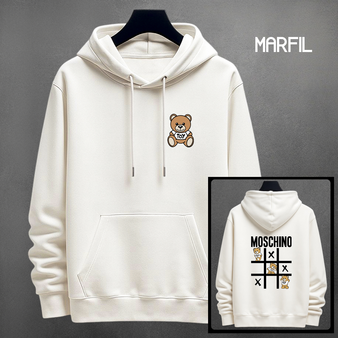 BUZO MARCA MOSCHINO 2 ESTAMPADO - Vista 1