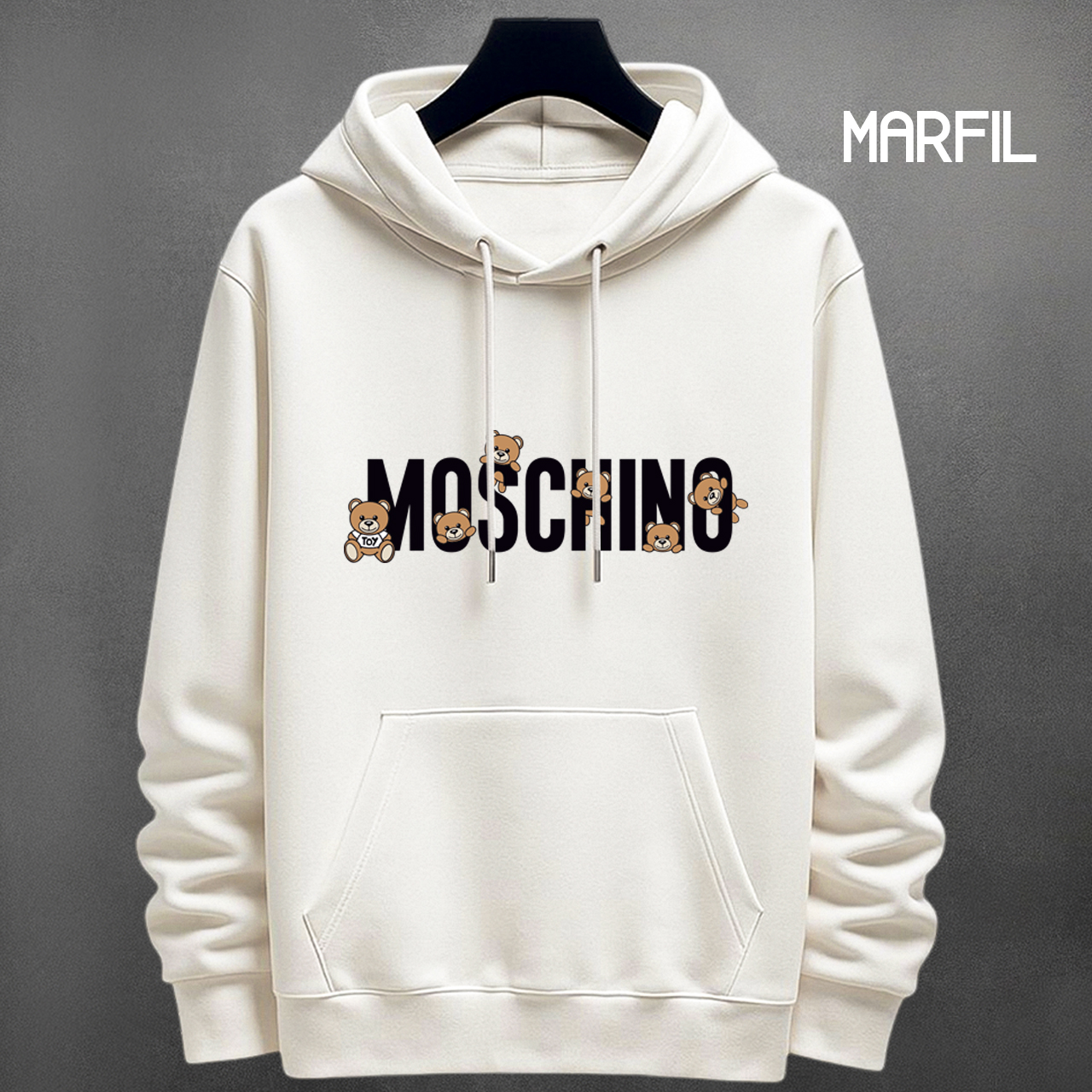BUZO MARCA MOSCHINO 3 ESTAMPADO - Vista 1