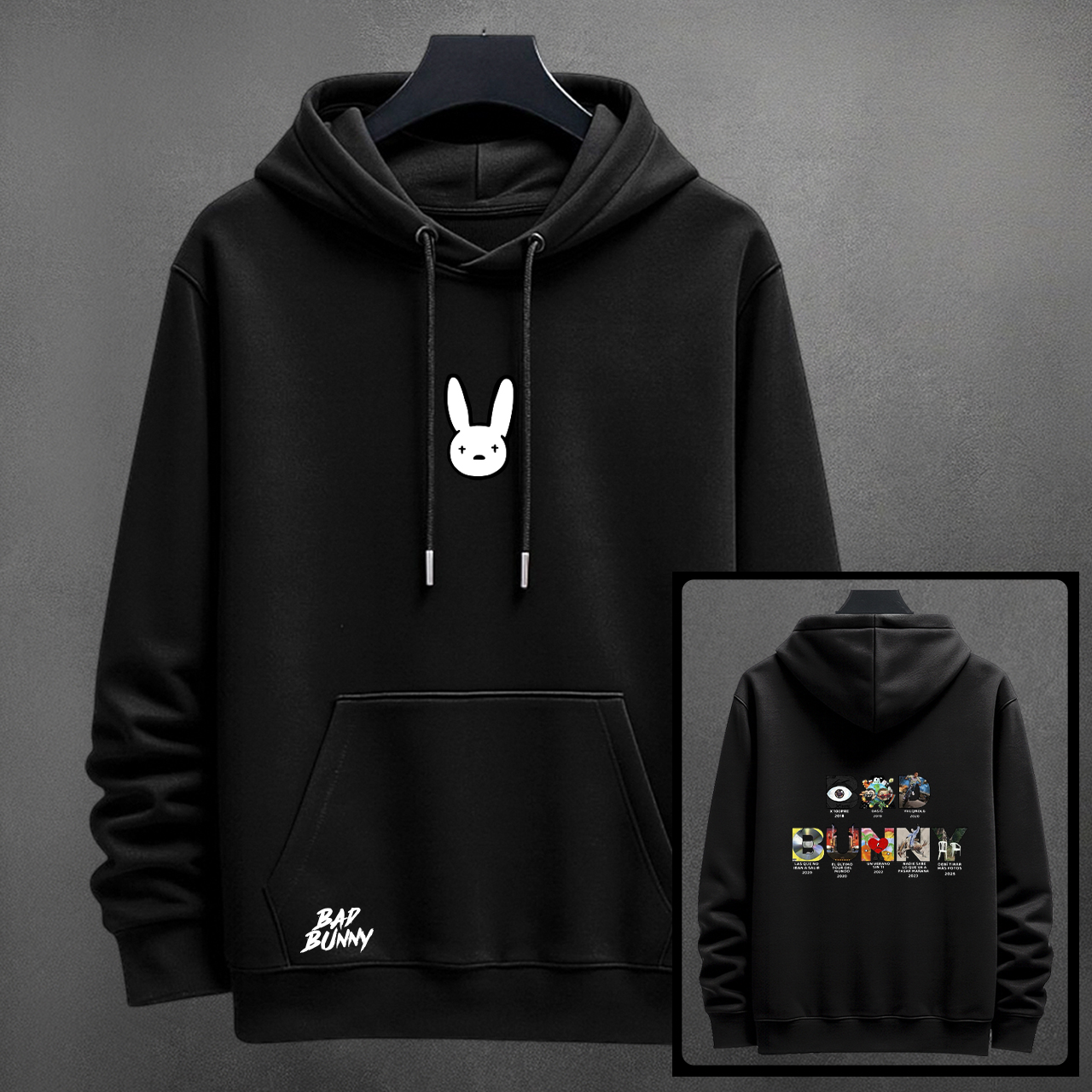 BUZO MUSICA BAD BUNNY ESTAMPADO - Vista 1