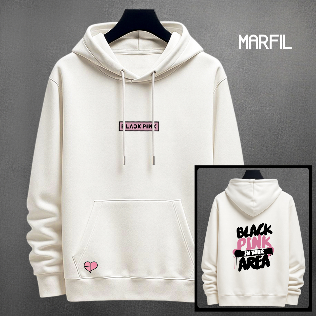 BUZO MUSICA BLCK PINK ESTAMPADO - Vista 1