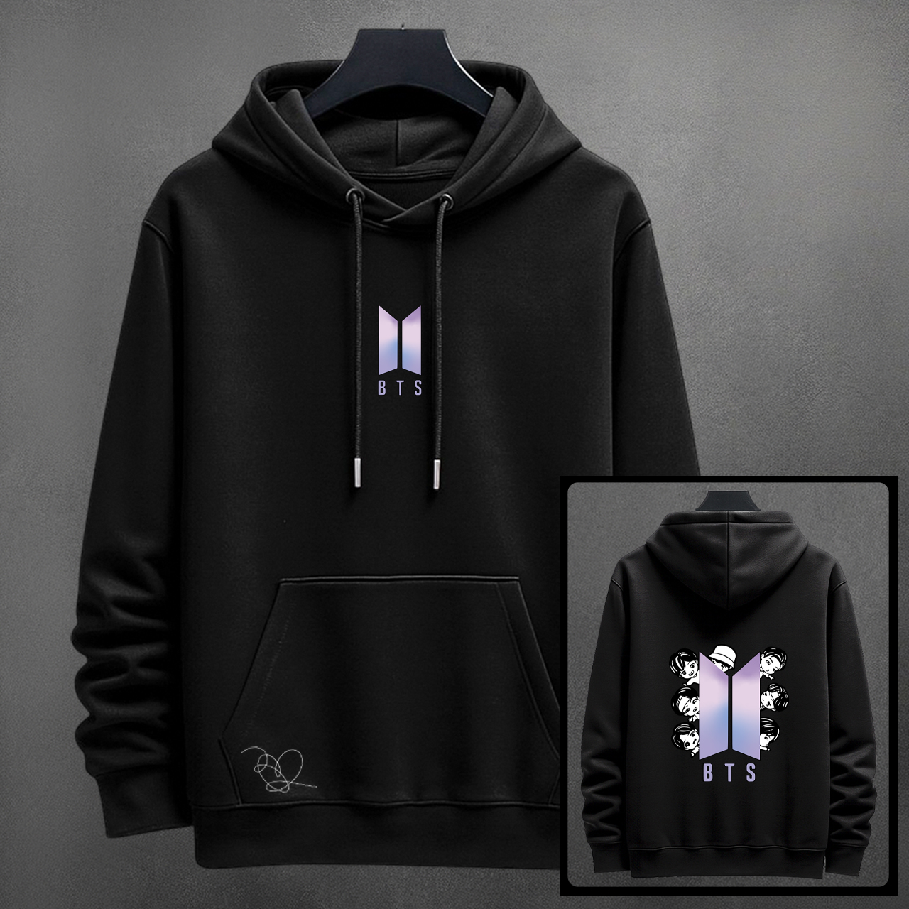 BUZO MUSICA BTS ESTAMPADO - Vista 1