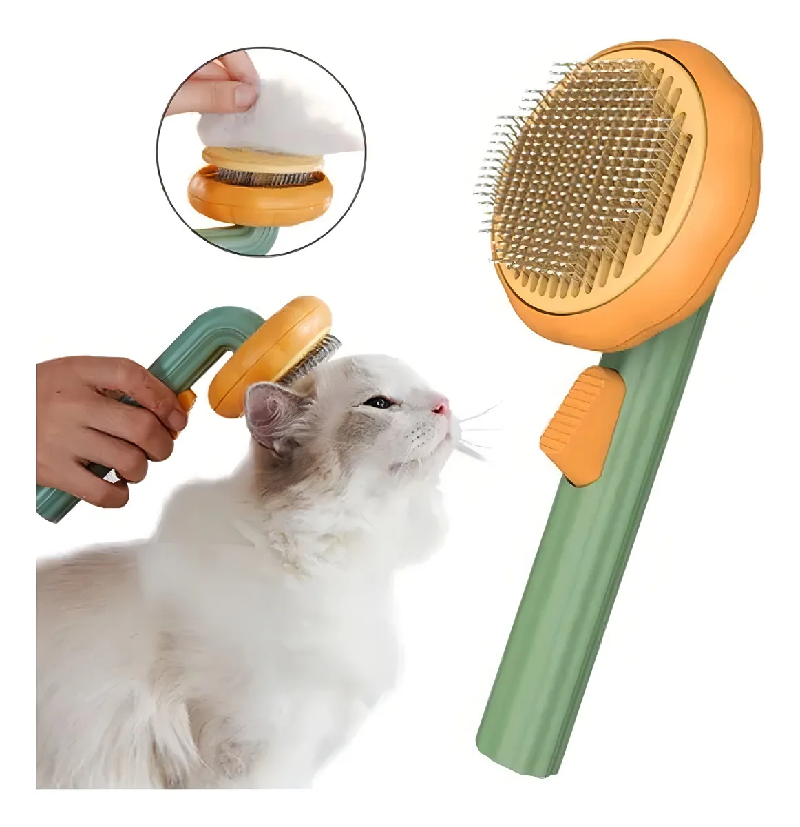 PEINE PARA MASCOTA CALABAZA