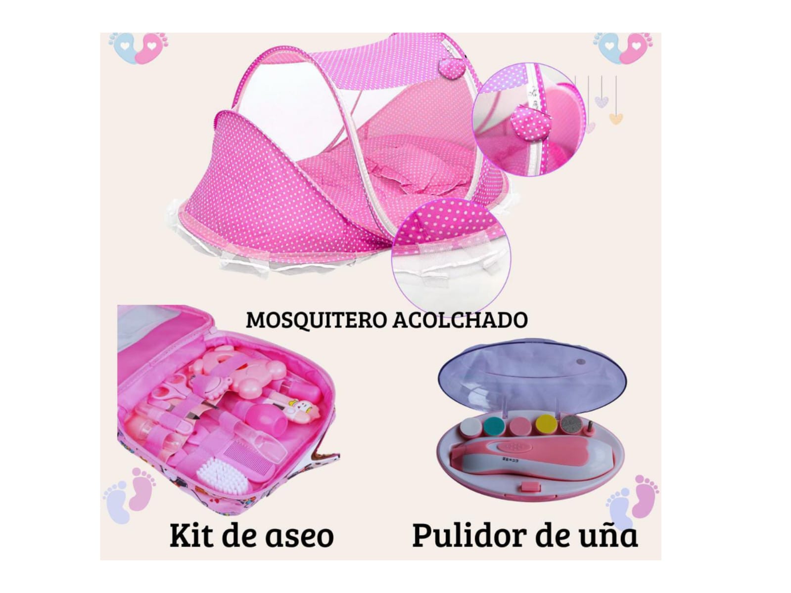 Cuna Portátil Kit De Aseo Para Bebe 3/1 - Vista 1