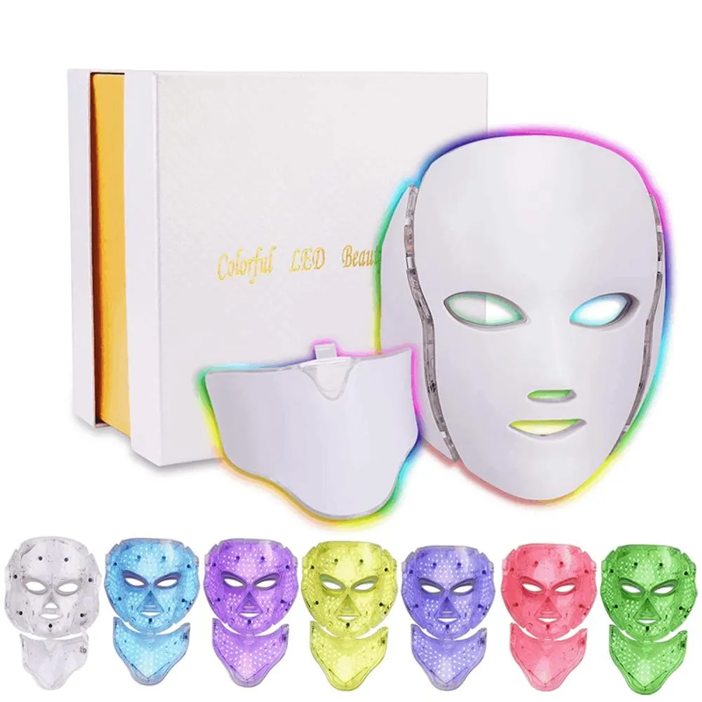 Mascara led 7 colores con cuello