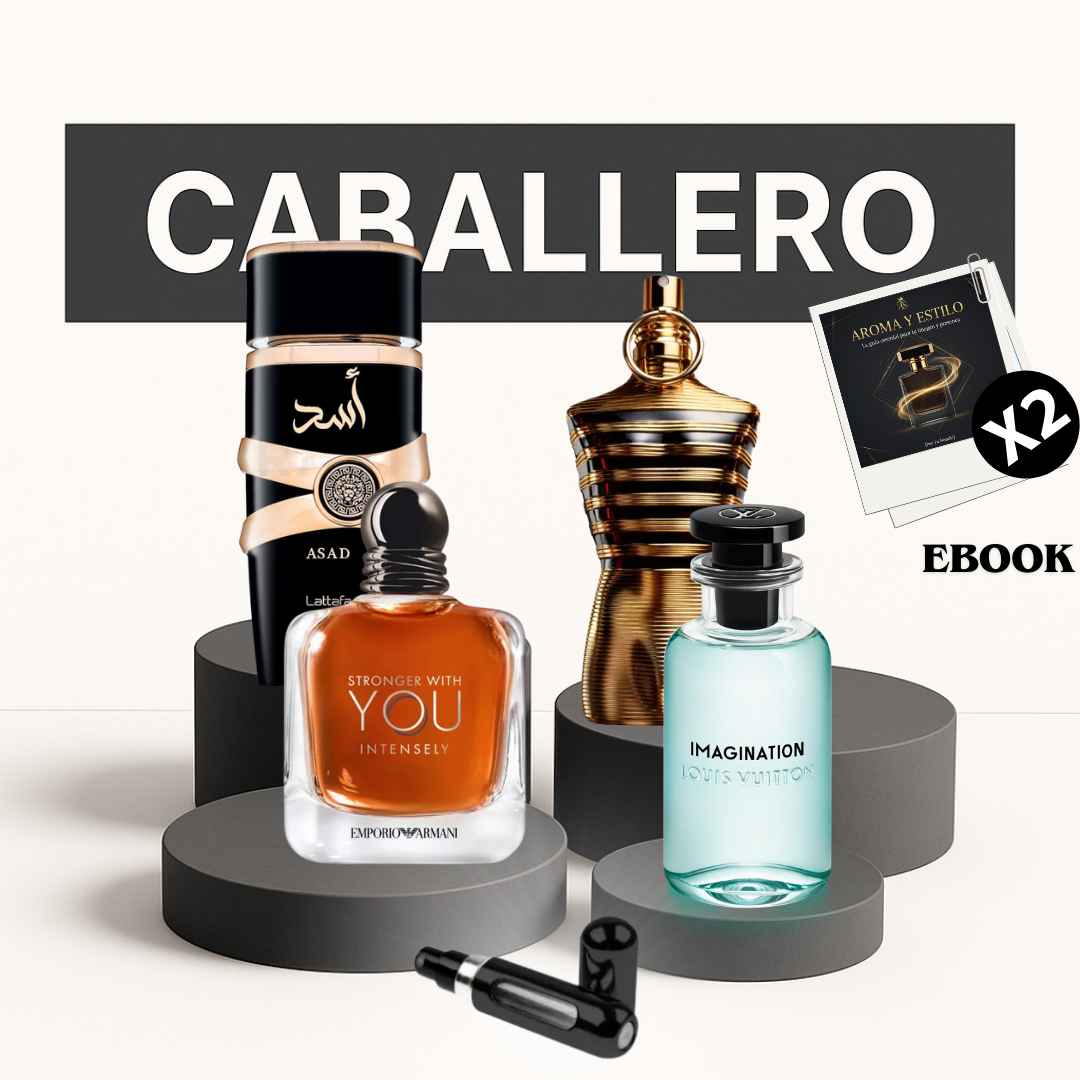 KIT 2 l x2Ebook+4 Perfumes+Perfumero