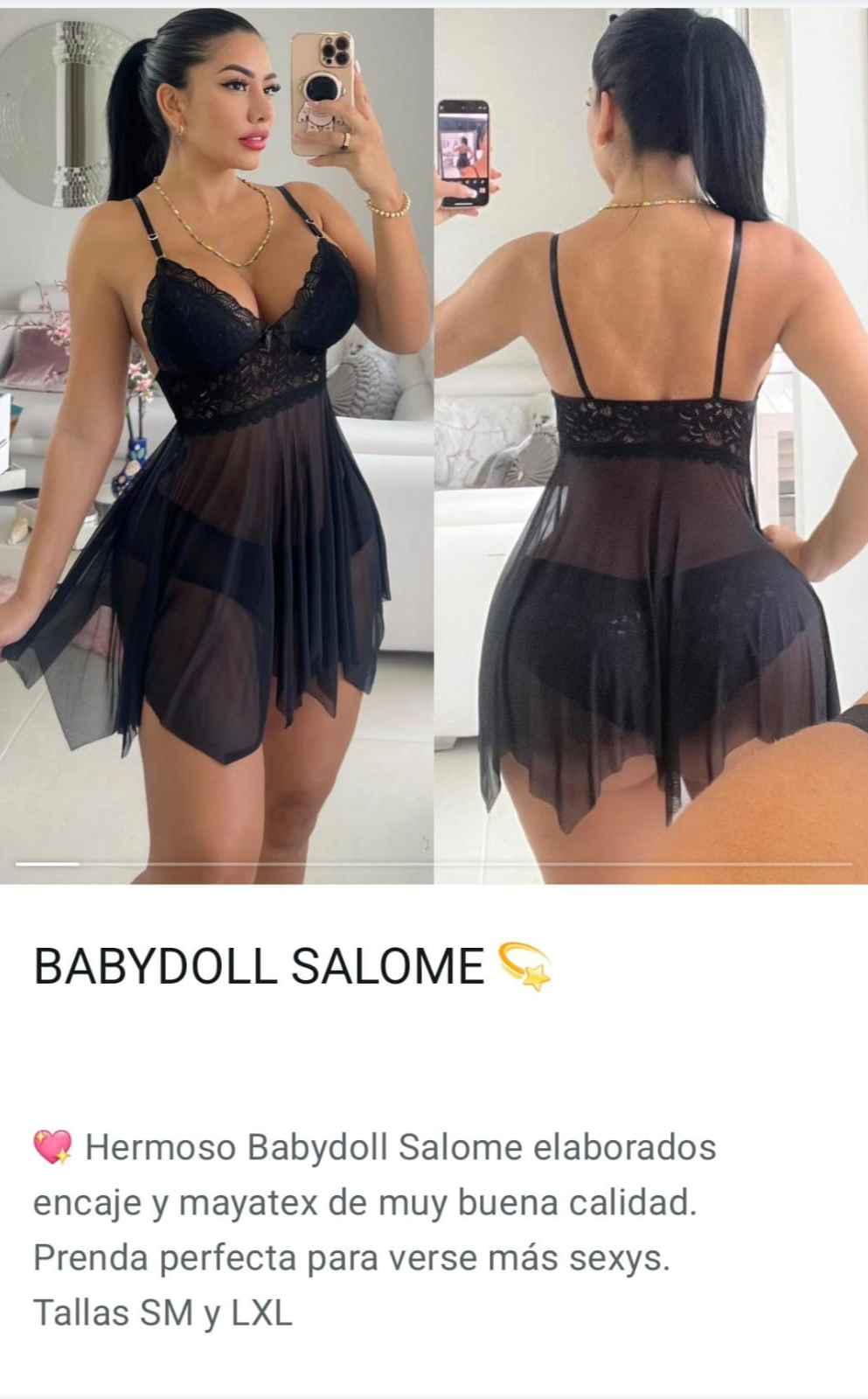 BABYDOLL SALOME EN MALLATEX - Vista 1