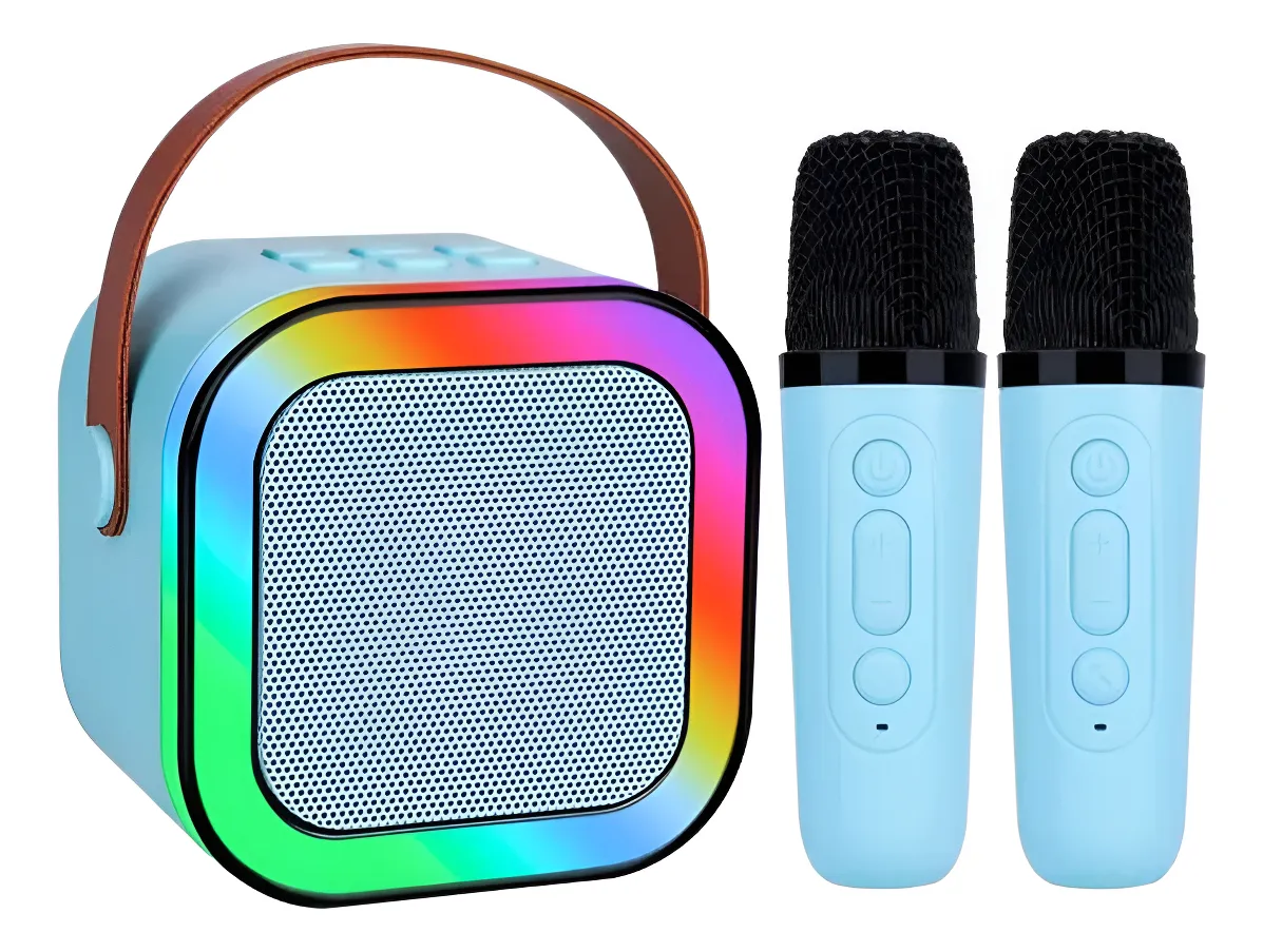 Mini karaoke RGB con microfono