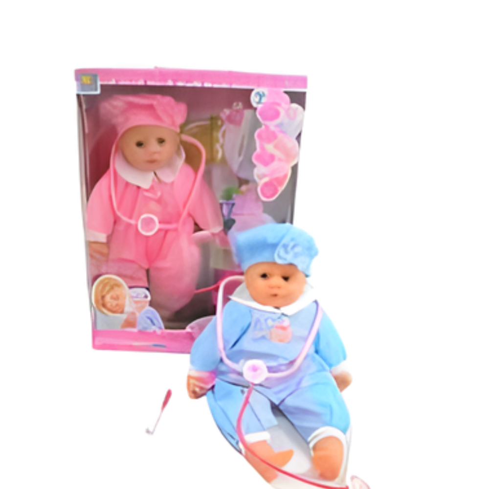 👩⚕️ Muñeca Enferma Infantil con Termómetro - ¡Aprender Cuidando! 🎉 2