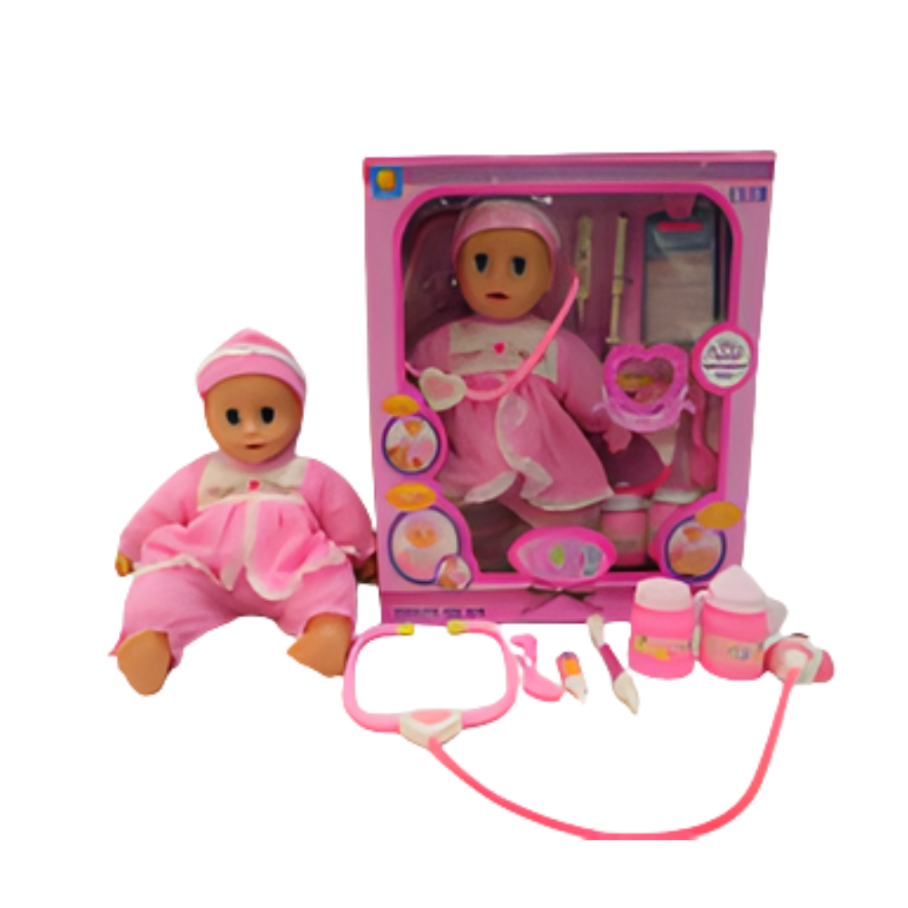 🩺 Muñeca Médico Interactiva con Kit de Inyecciones y Estetoscopio