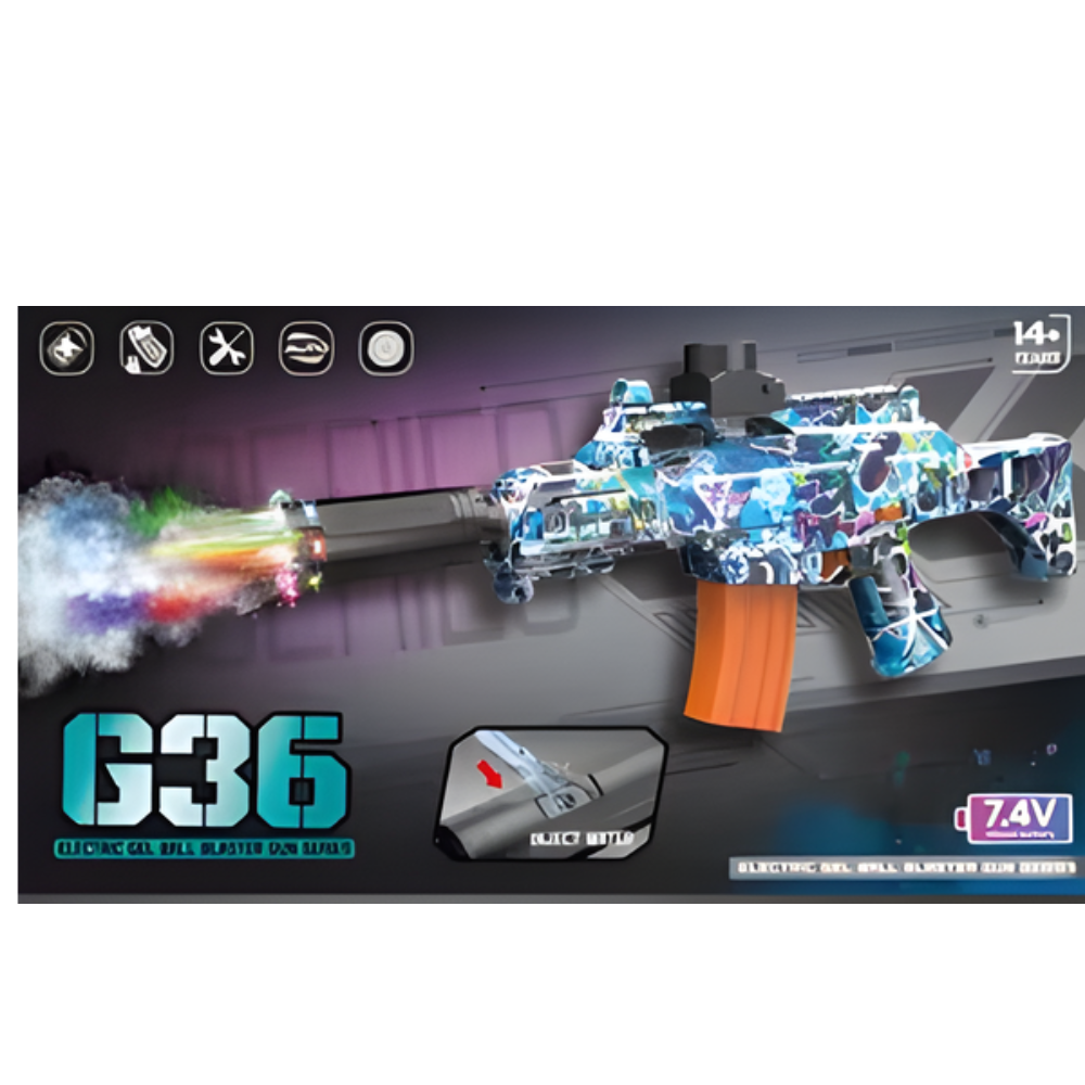 🎯 Pistola Hidrogel Automática G36 Recargable - ¡Diversión Sin Límites!